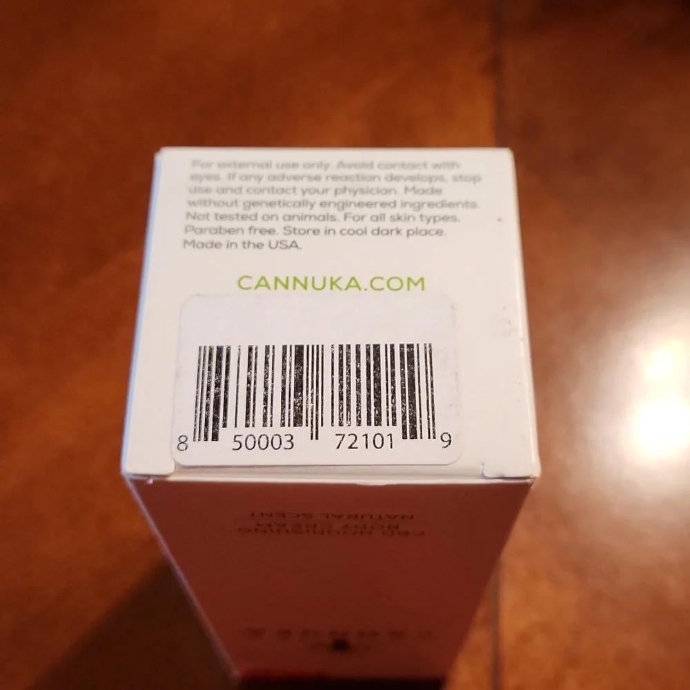 CANNUKA Nourishing Body Cream 3.2 oz Large Size- NEW in Box